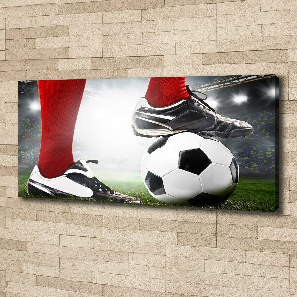 Canvas wall art Footballer's legs