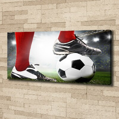 Canvas wall art Footballer's legs