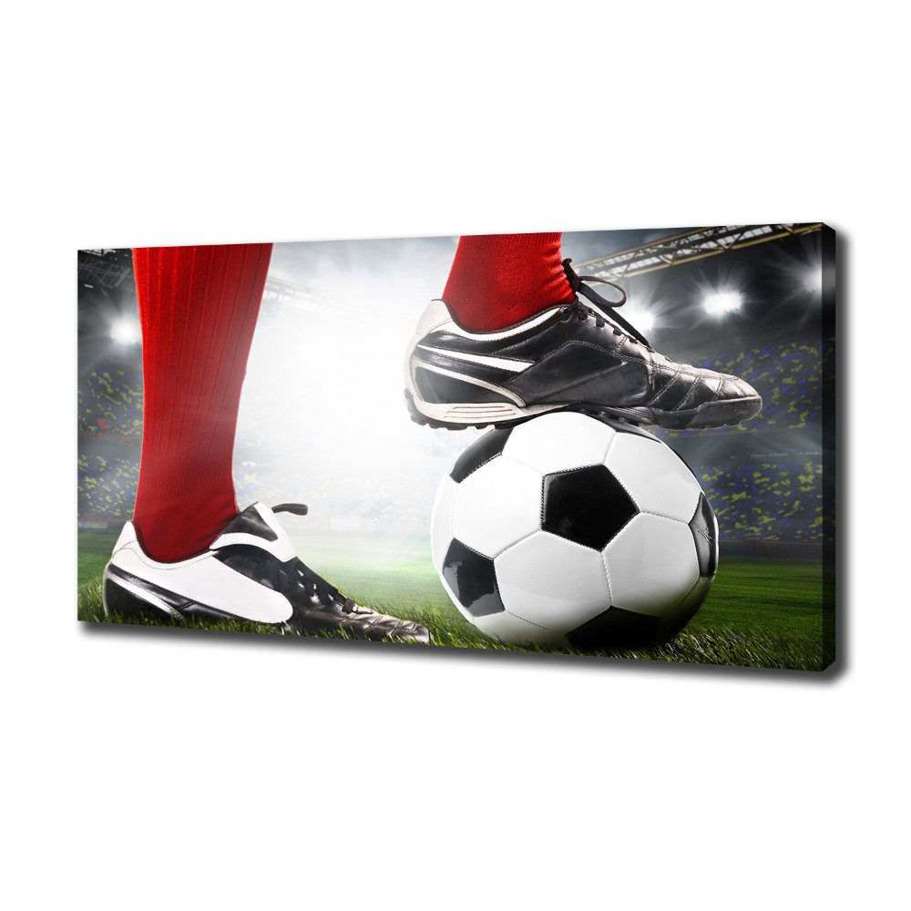 Canvas wall art Footballer's legs