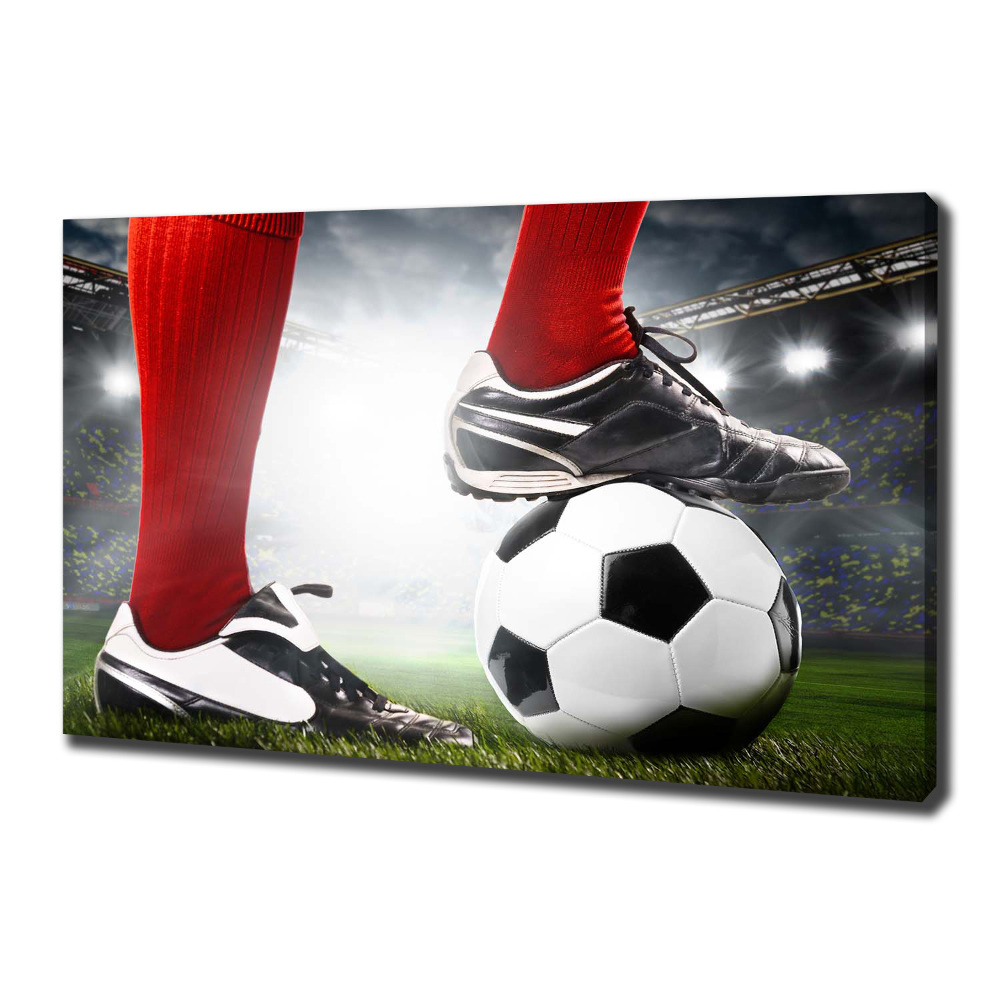 Canvas wall art Footballer's legs