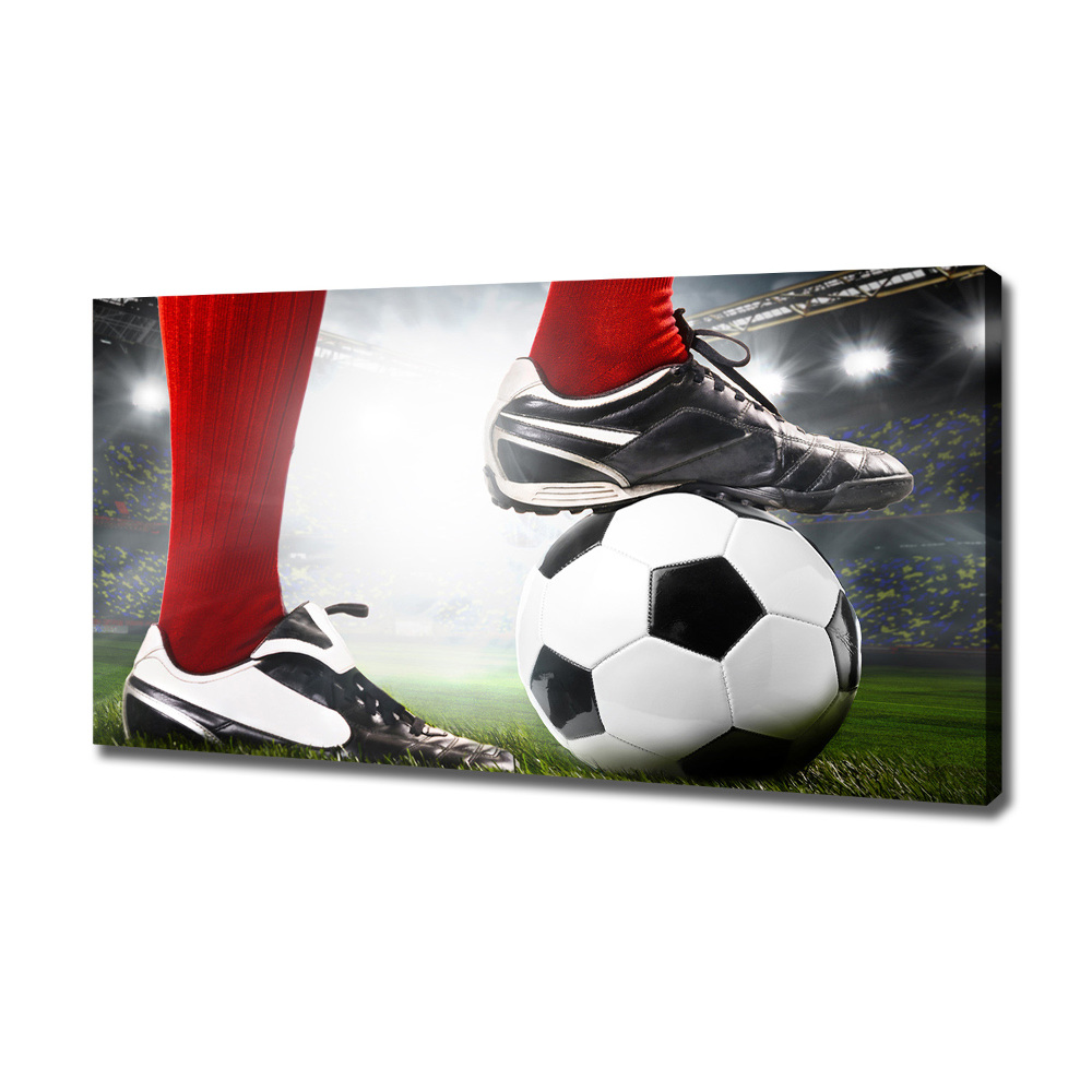 Canvas wall art Footballer's legs