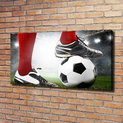 Canvas wall art Footballer's legs