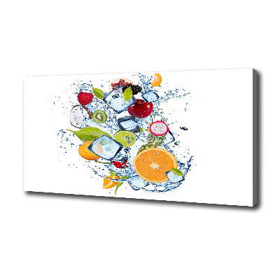 Canvas wall art Fruit and ice