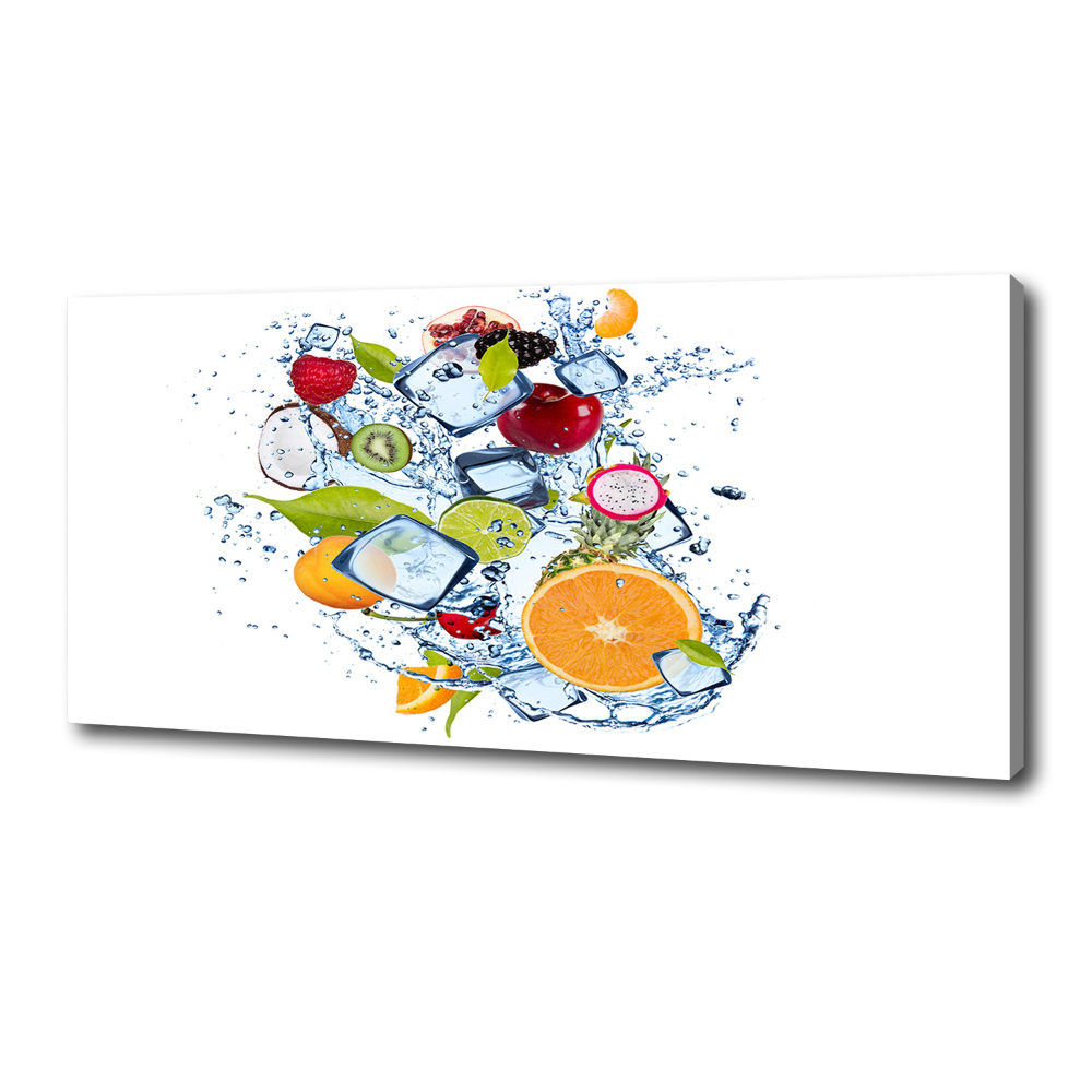 Canvas wall art Fruit and ice