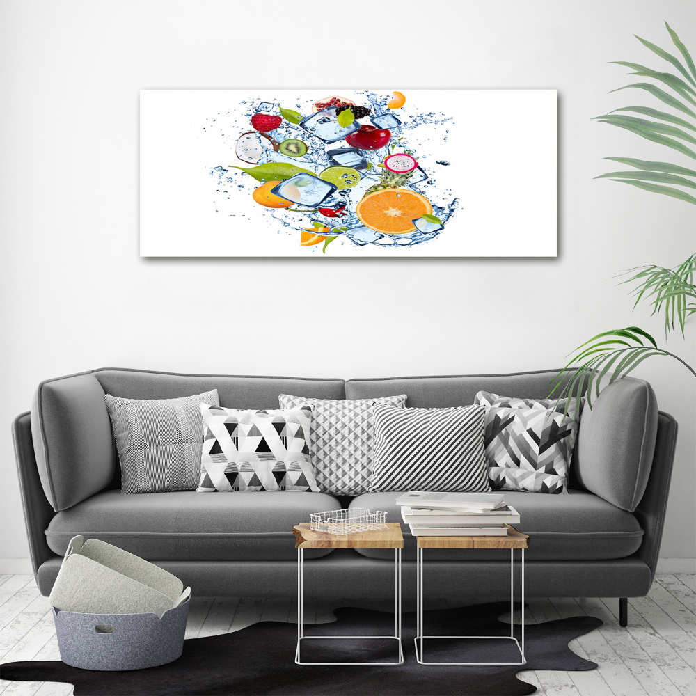 Canvas wall art Fruit and ice