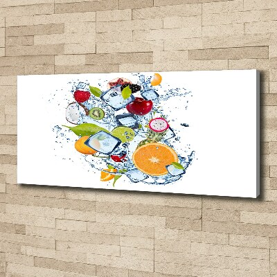 Canvas wall art Fruit and ice