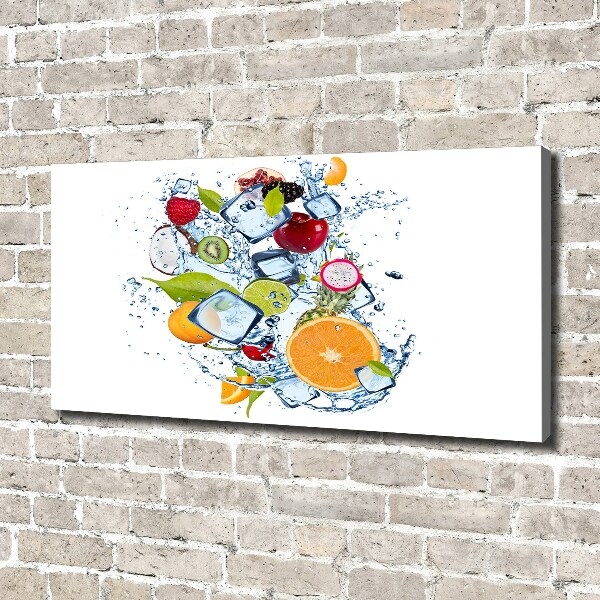 Canvas wall art Fruit and ice