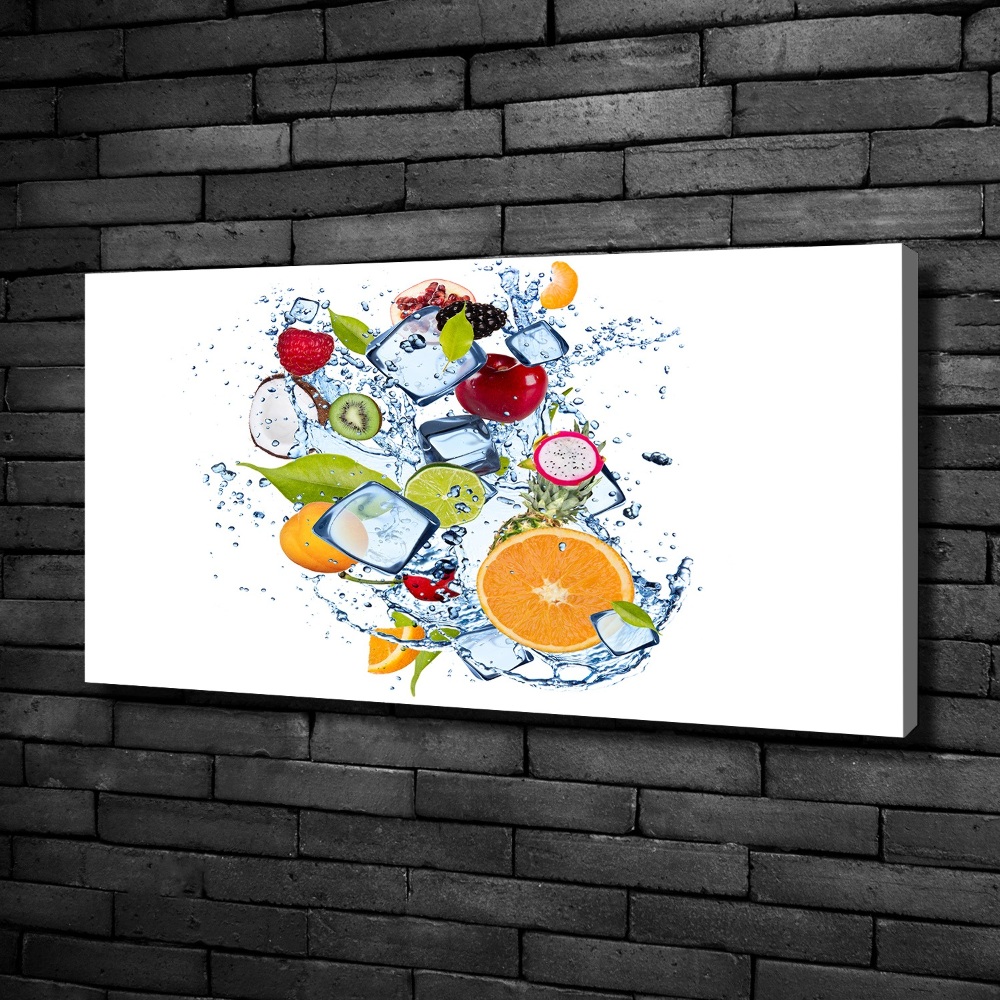 Canvas wall art Fruit and ice