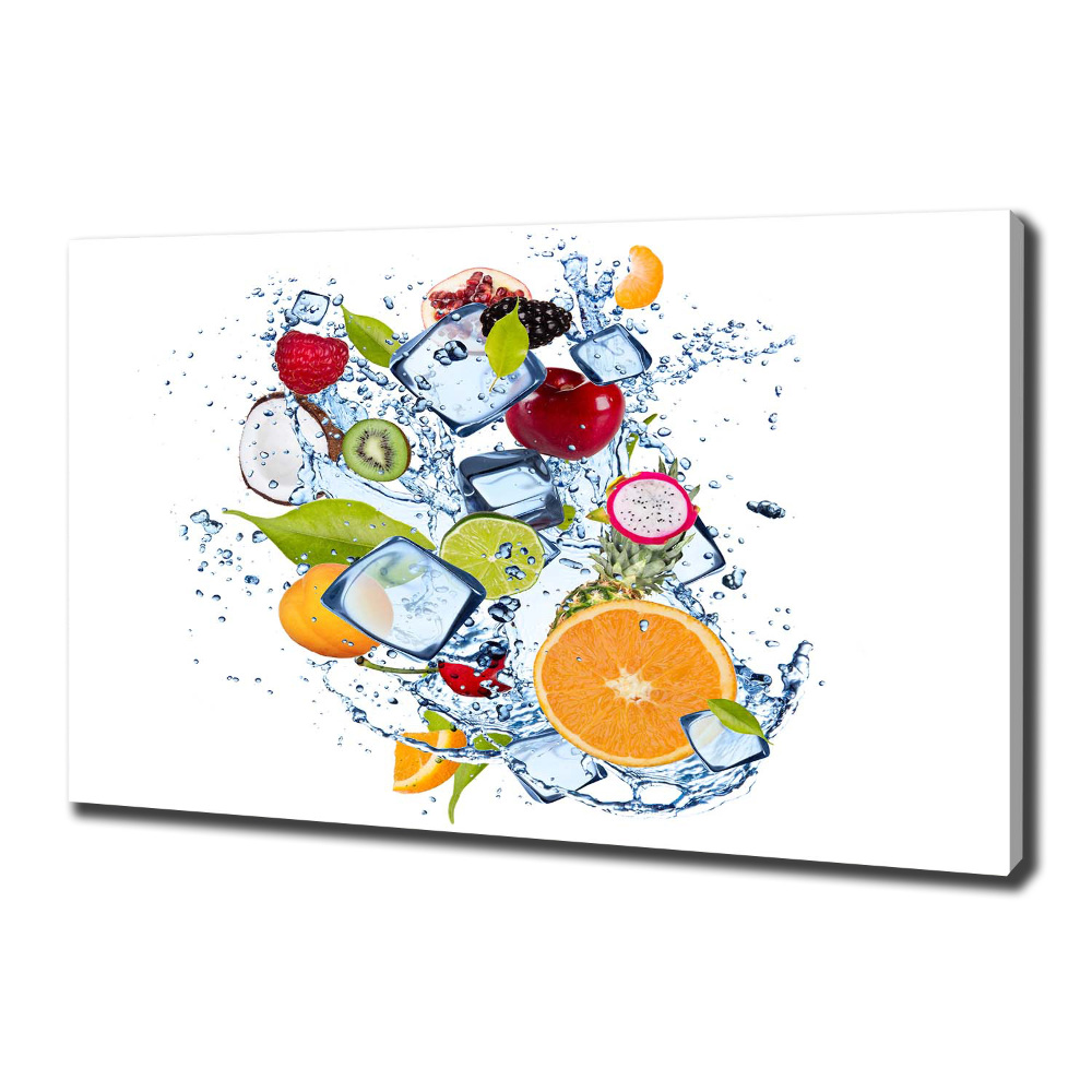 Canvas wall art Fruit and ice