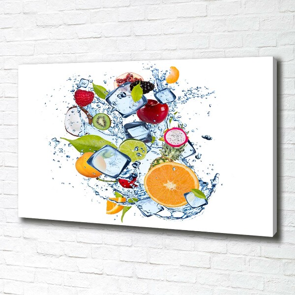 Canvas wall art Fruit and ice