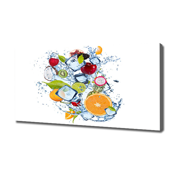 Canvas wall art Fruit and ice