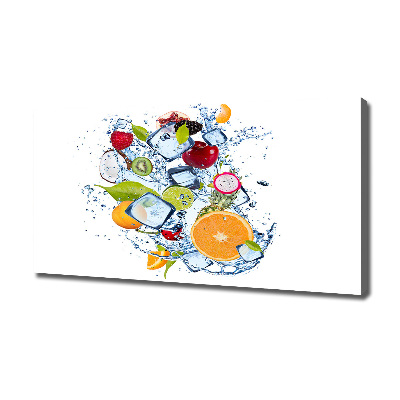 Canvas wall art Fruit and ice