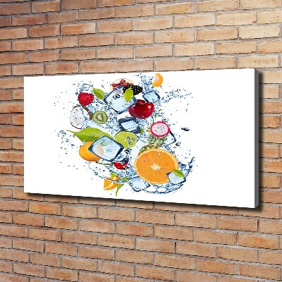 Canvas wall art Fruit and ice