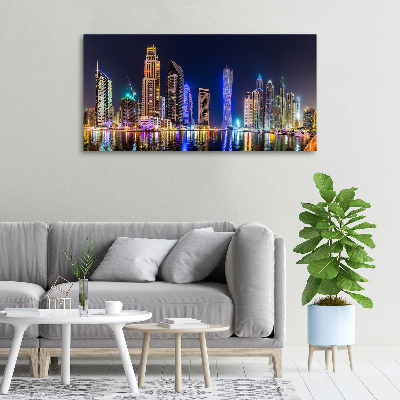 Canvas wall art Dubai at night