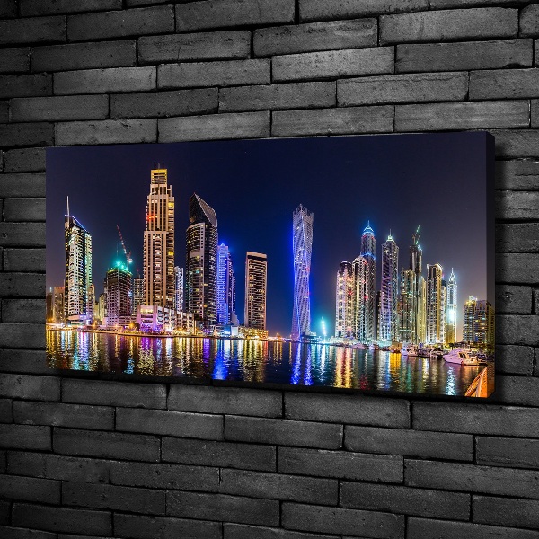 Canvas wall art Dubai at night