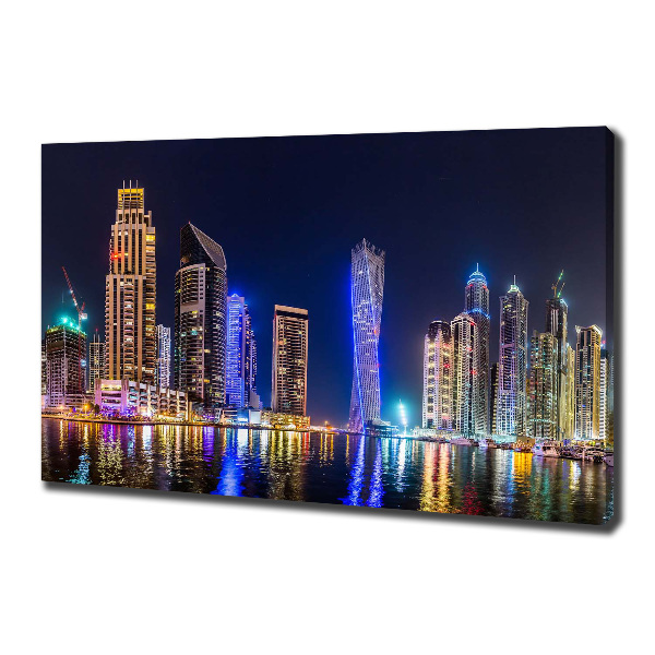 Canvas wall art Dubai at night