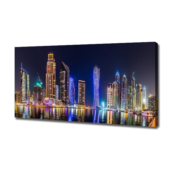 Canvas wall art Dubai at night