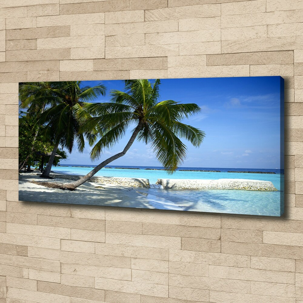 Canvas wall art Tropical beach