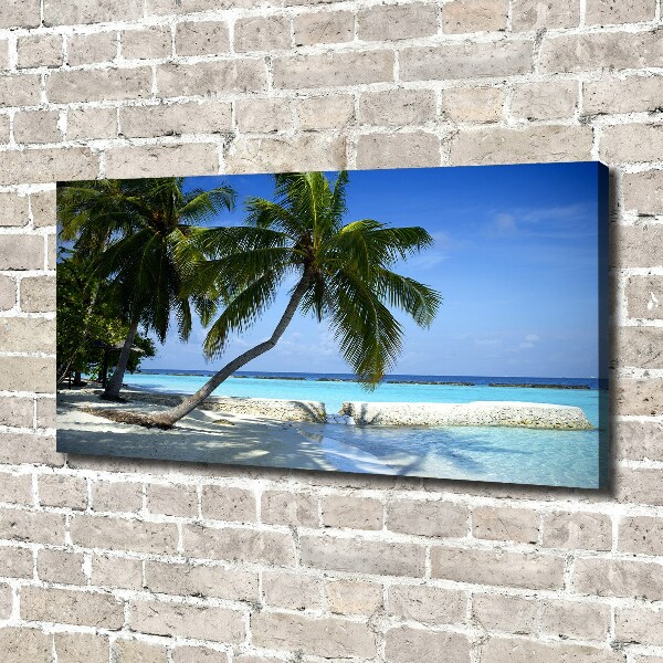 Canvas wall art Tropical beach