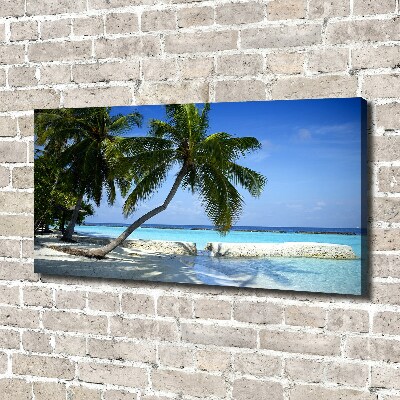 Canvas wall art Tropical beach