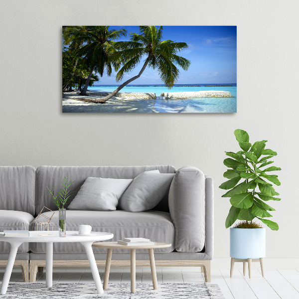 Canvas wall art Tropical beach