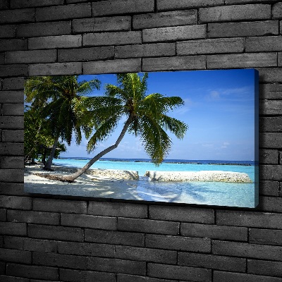 Canvas wall art Tropical beach