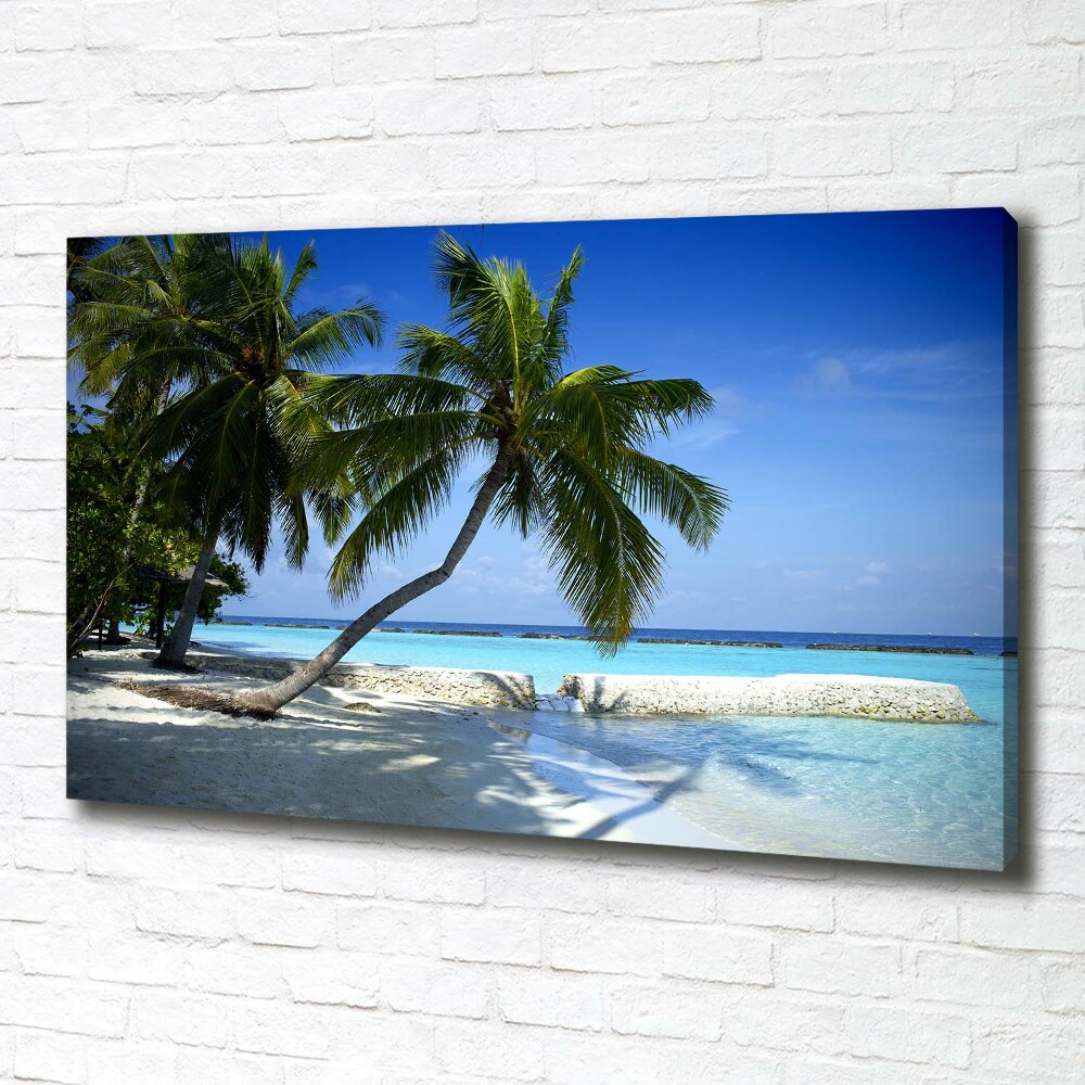 Canvas wall art Tropical beach