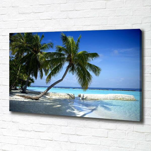 Canvas wall art Tropical beach