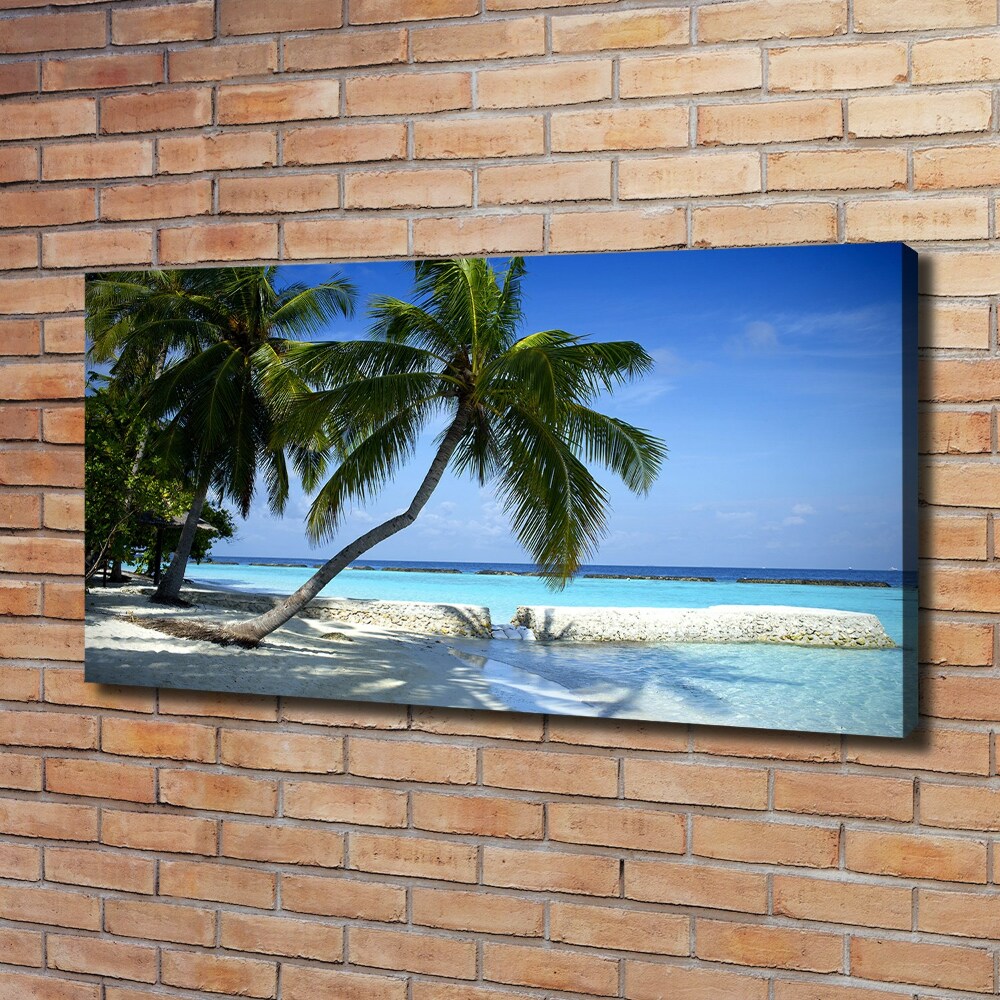 Canvas wall art Tropical beach