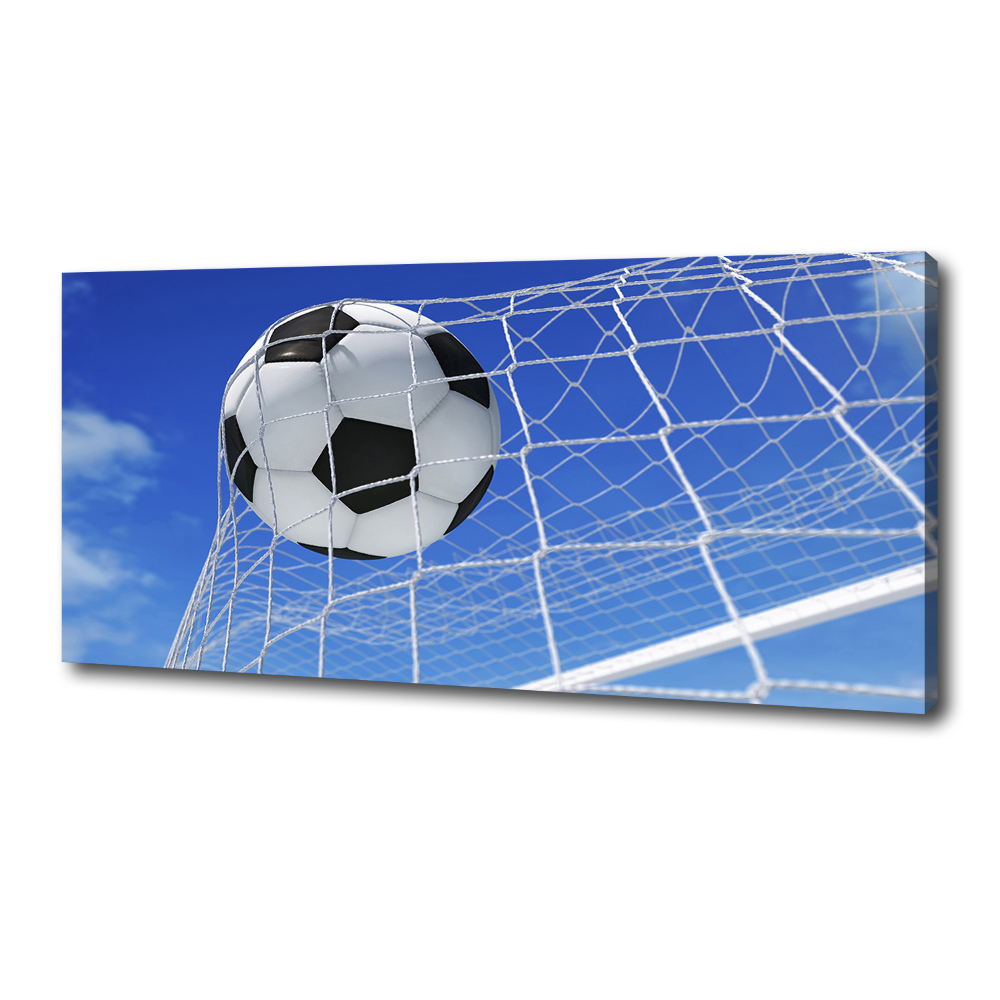 Canvas wall art Ball in the goal