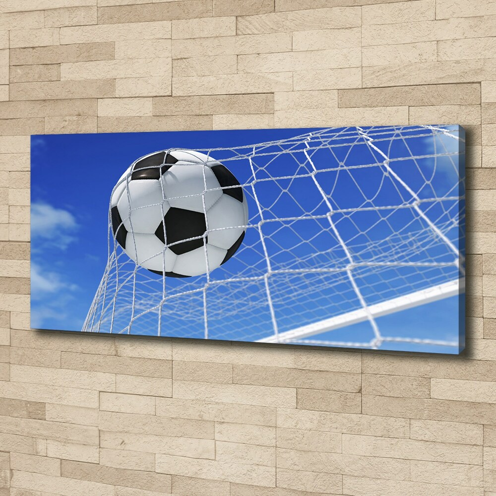 Canvas wall art Ball in the goal