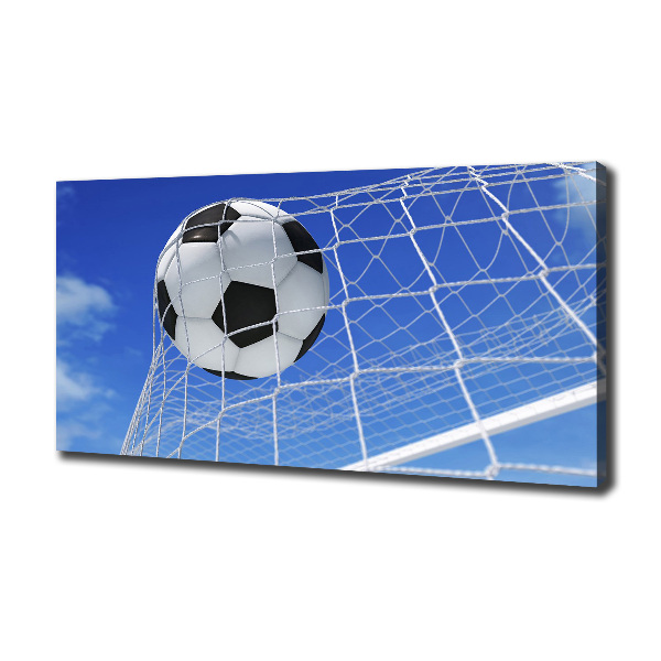 Canvas wall art Ball in the goal