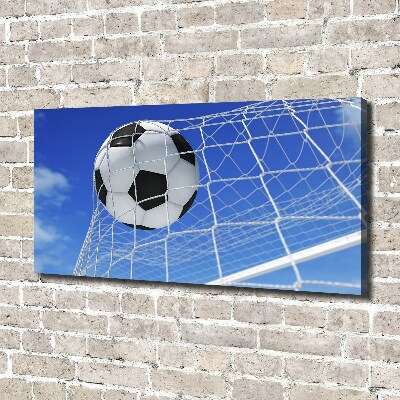 Canvas wall art Ball in the goal