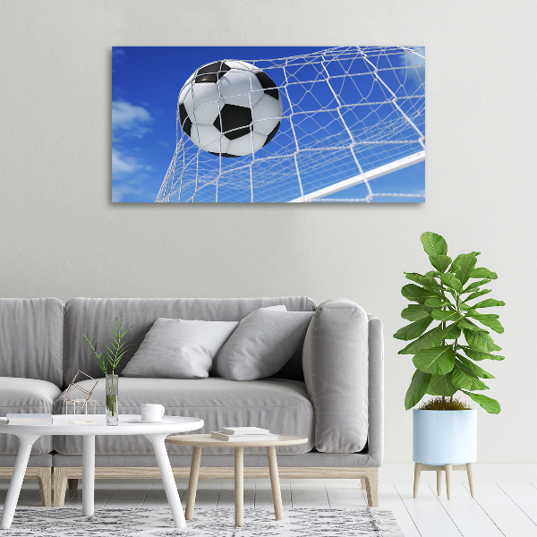 Canvas wall art Ball in the goal