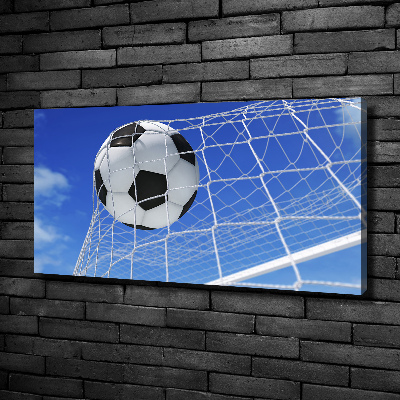 Canvas wall art Ball in the goal