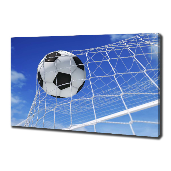 Canvas wall art Ball in the goal