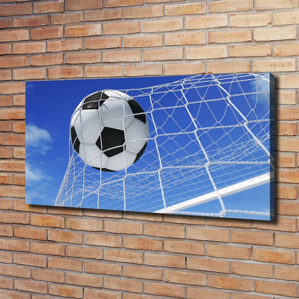 Canvas wall art Ball in the goal