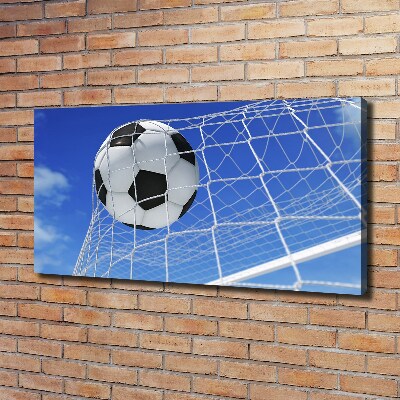 Canvas wall art Ball in the goal