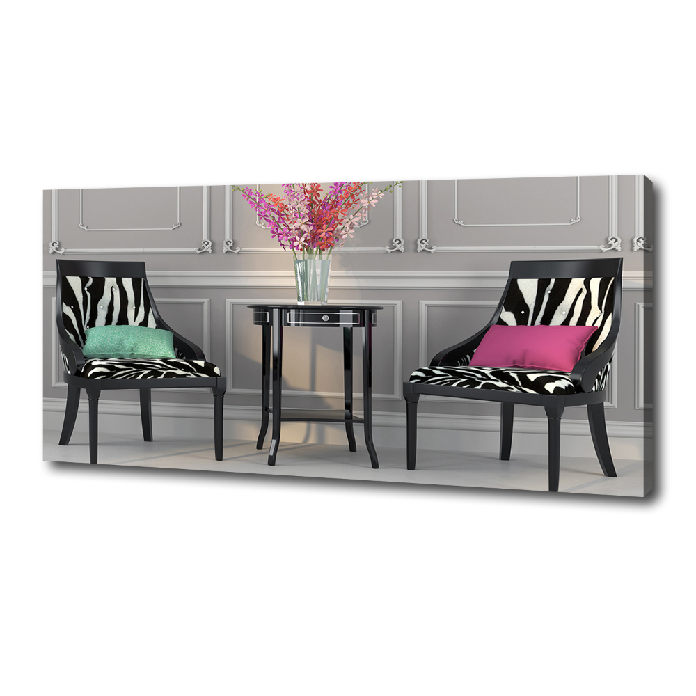 Canvas wall art Two chairs