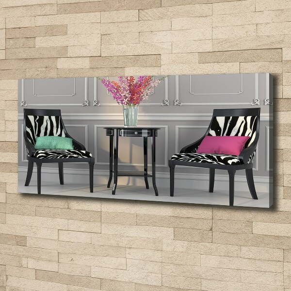 Canvas wall art Two chairs