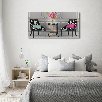 Canvas wall art Two chairs