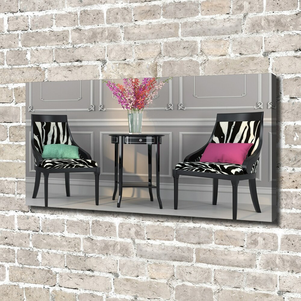 Canvas wall art Two chairs