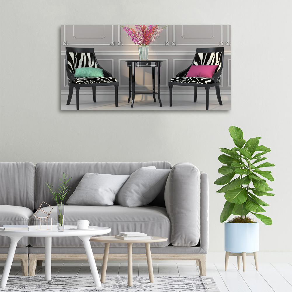 Canvas wall art Two chairs