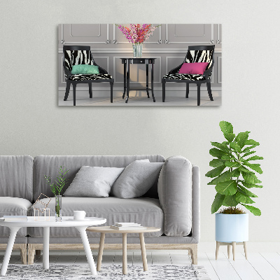 Canvas wall art Two chairs