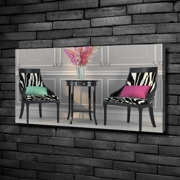 Canvas wall art Two chairs