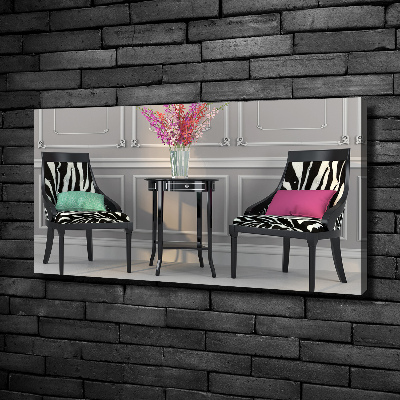 Canvas wall art Two chairs