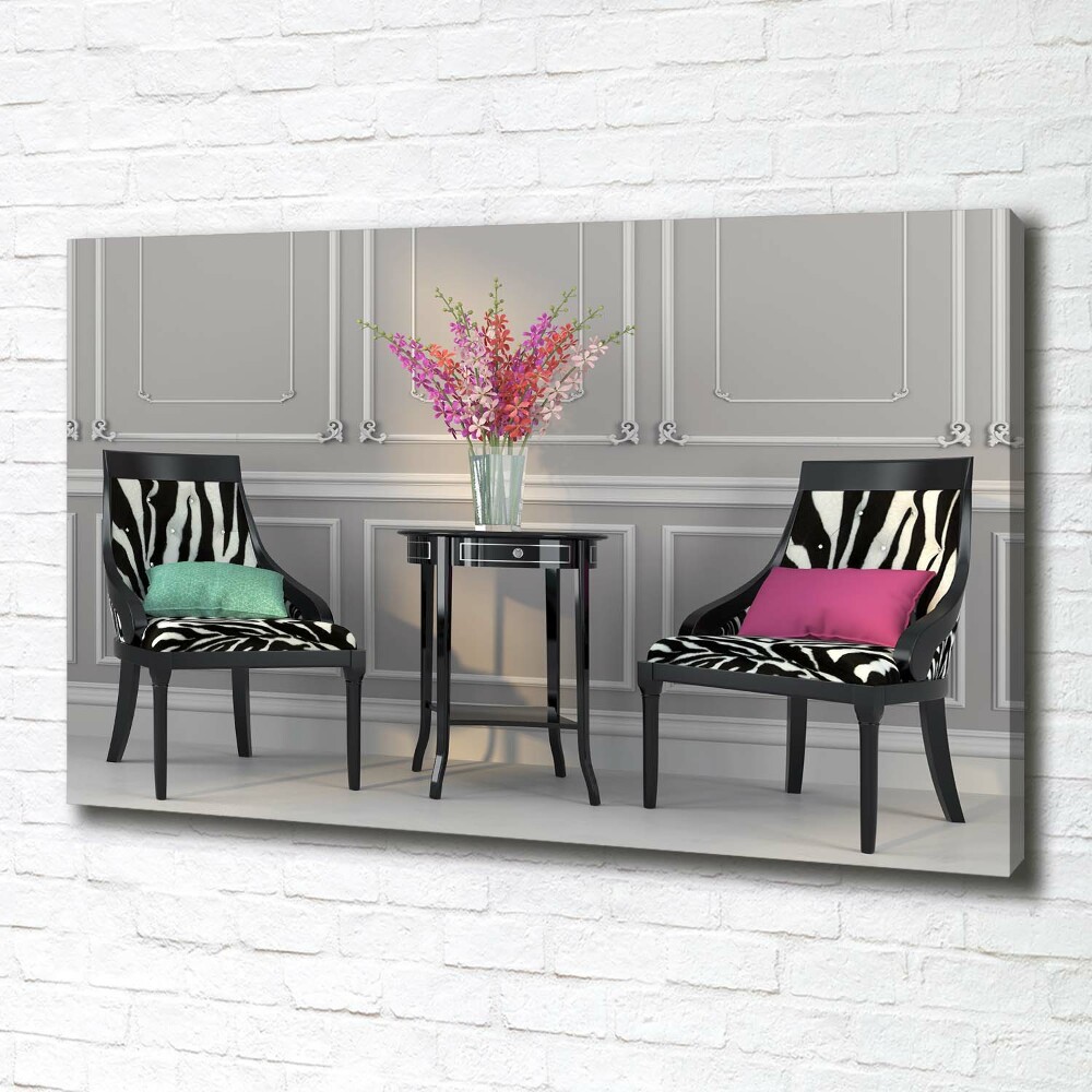 Canvas wall art Two chairs