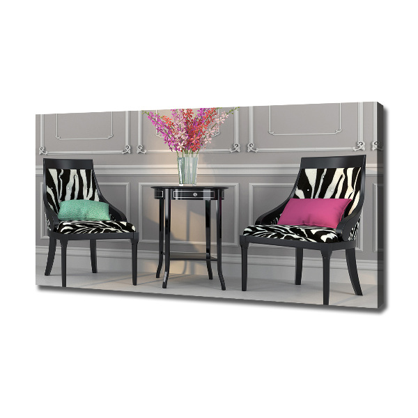 Canvas wall art Two chairs