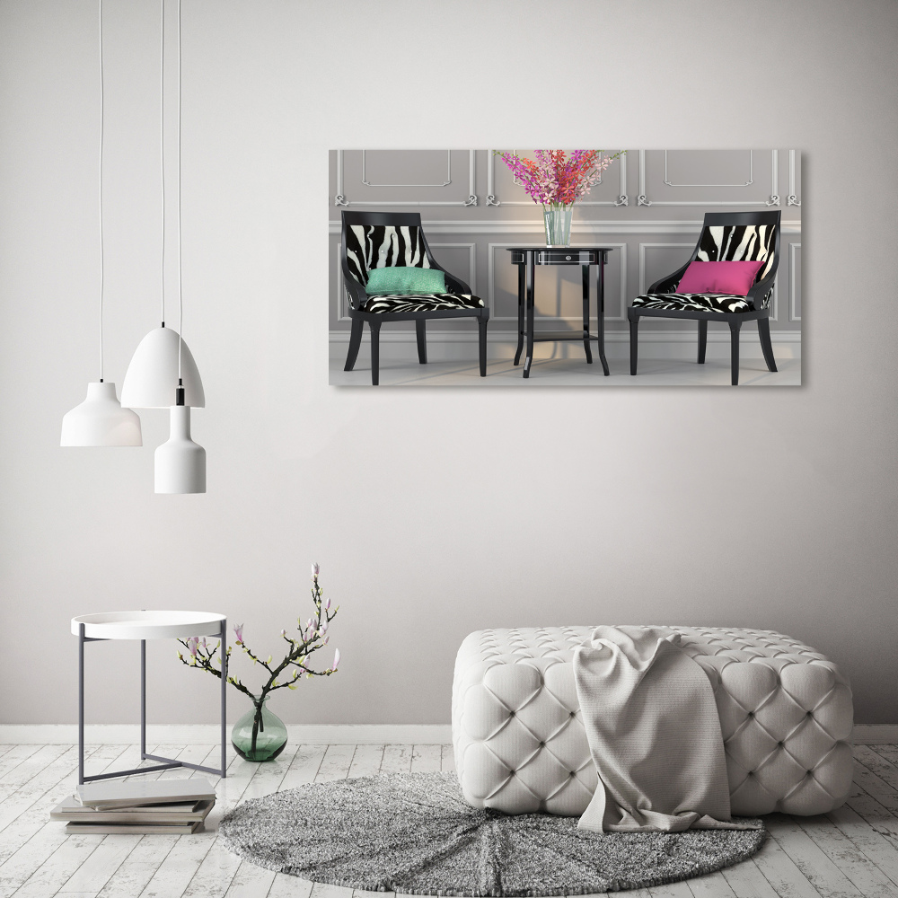 Canvas wall art Two chairs