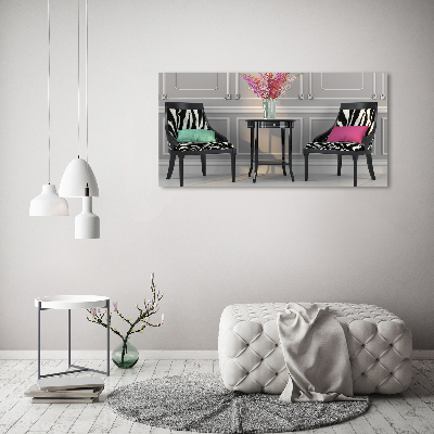 Canvas wall art Two chairs